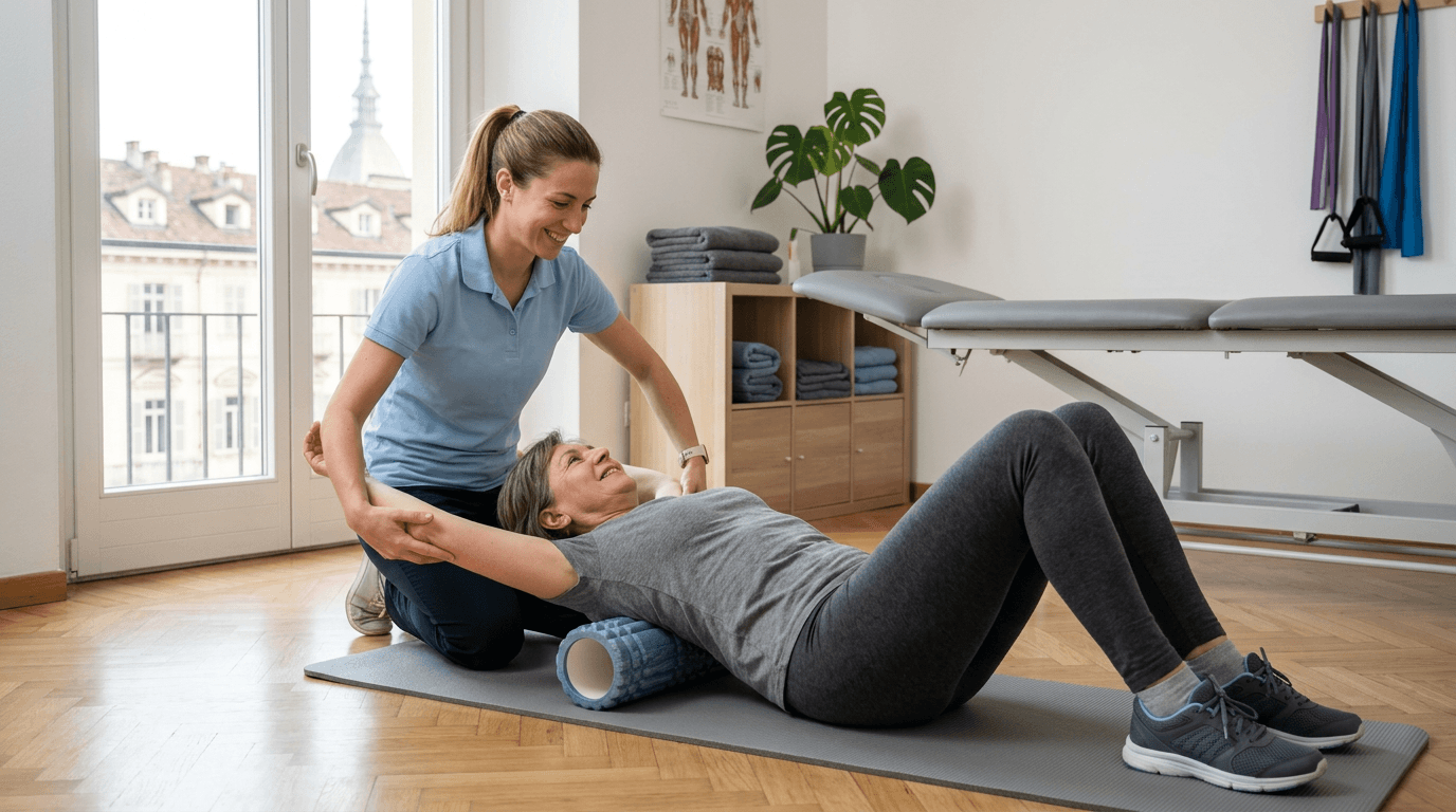 Trattamento fisioterapico con fisioterapista a Torino